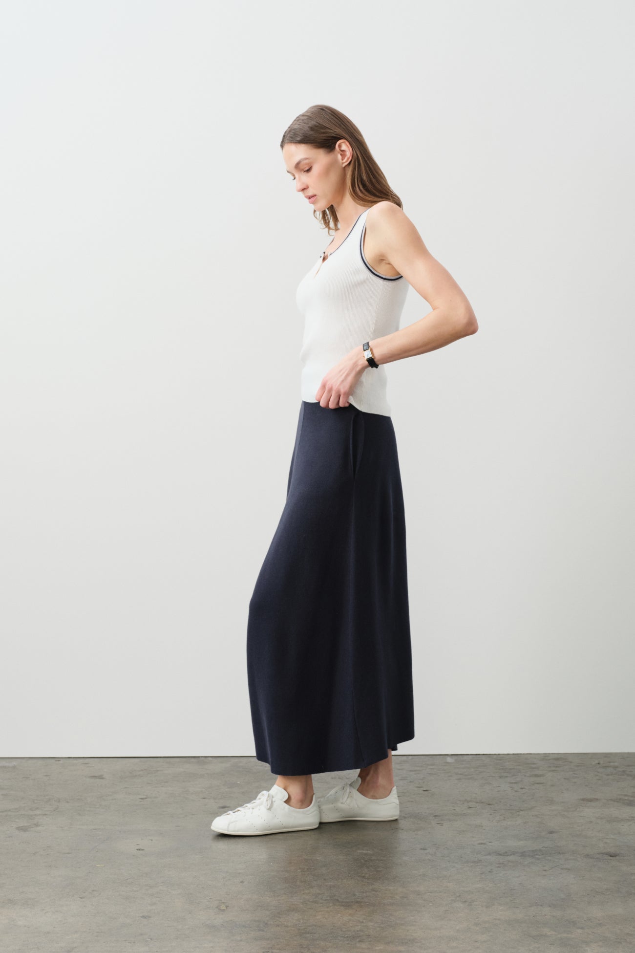 CAMILLE COTTON CASHMERE TANK
