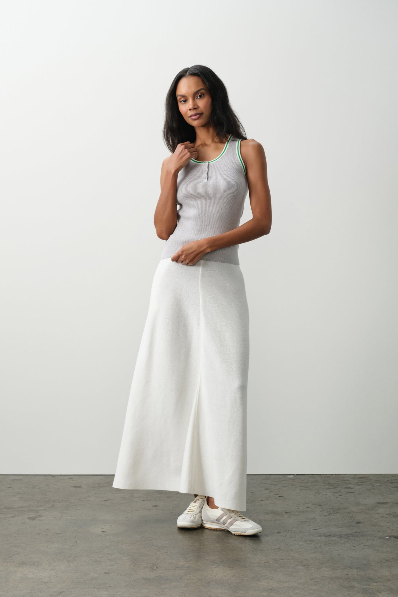 CAMILLE COTTON CASHMERE TANK