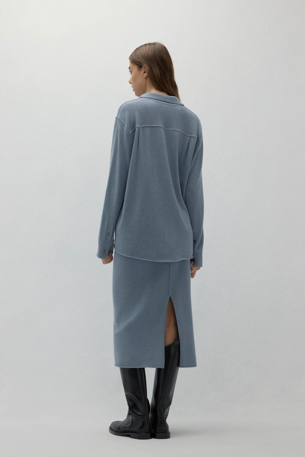 CATANIA DENIM CASHMERE SHIRT