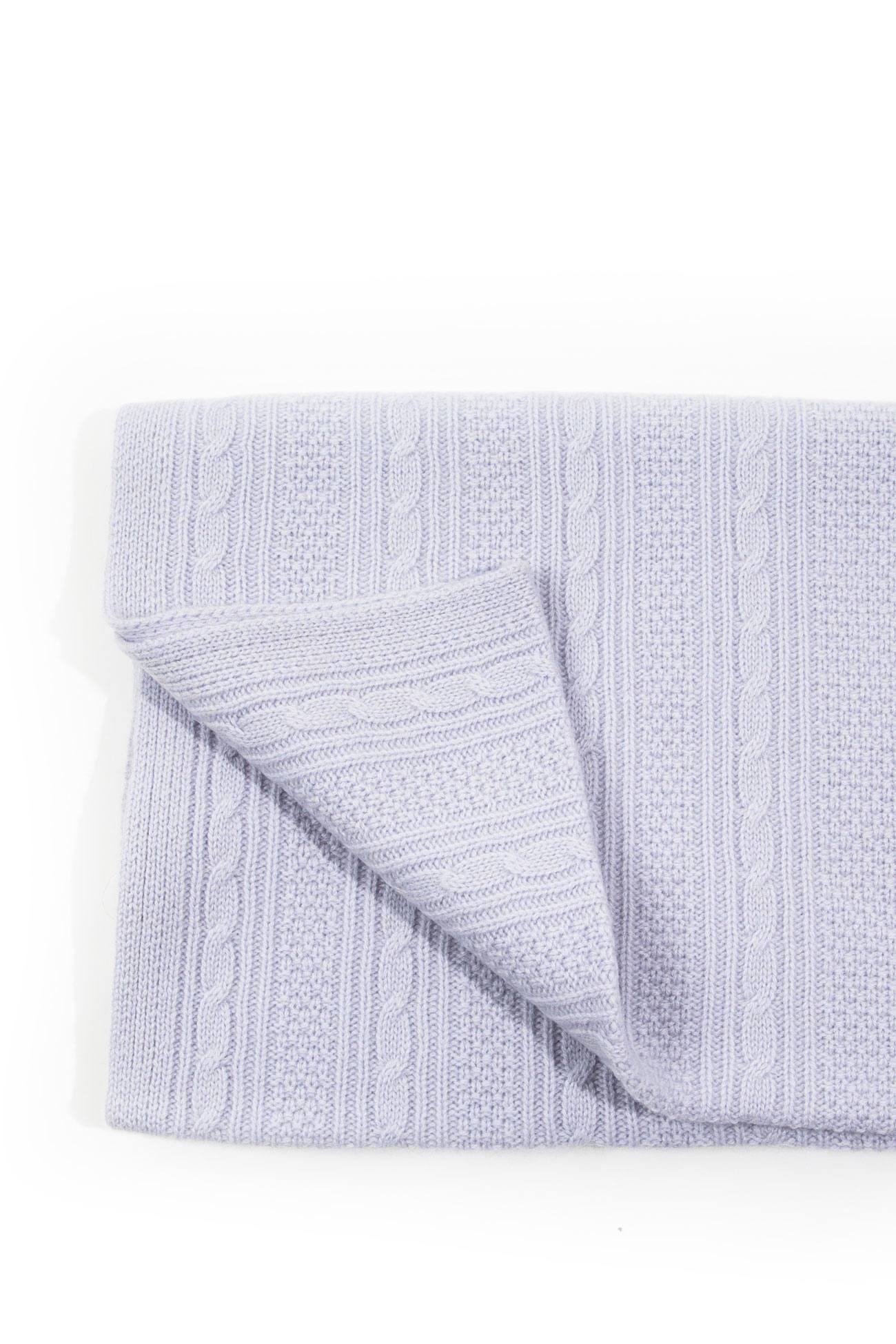 CABLE CASHMERE BABY BLANKET