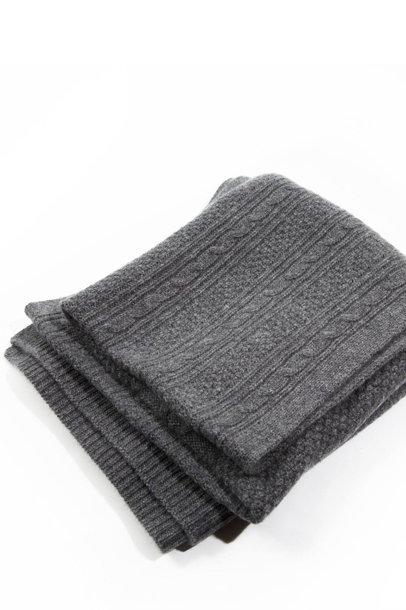 CABLE CASHMERE BABY BLANKET
