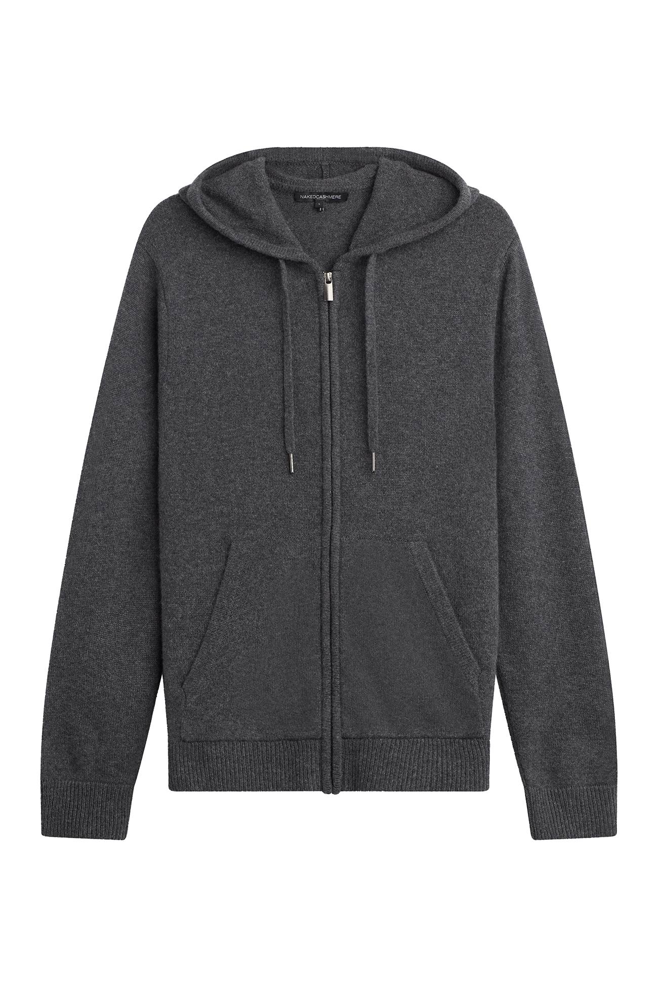JAKE ZIP-UP CASHMERE HOODIE