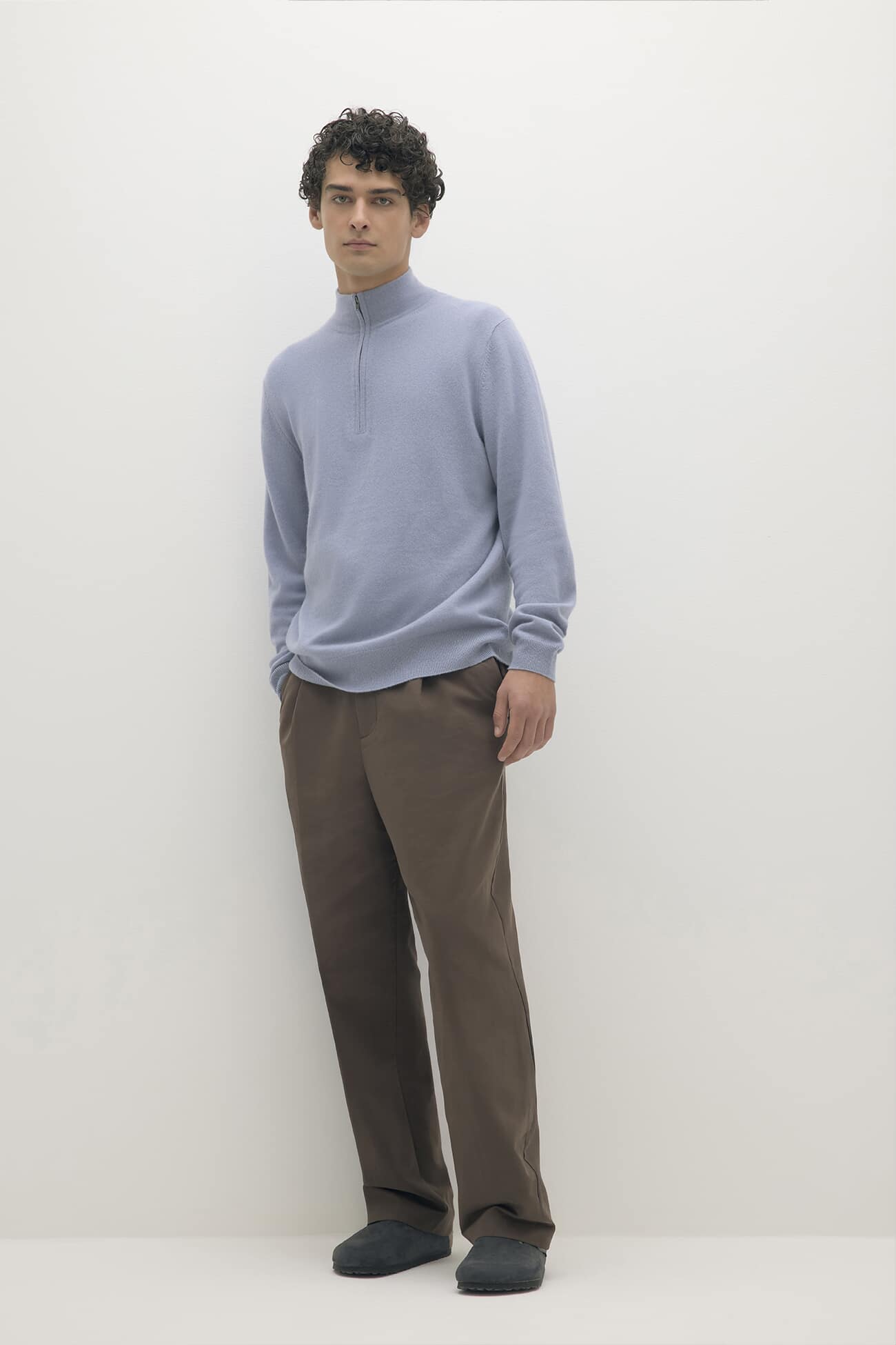 PHILLIP QUARTER-ZIP CASHMERE SWEATER