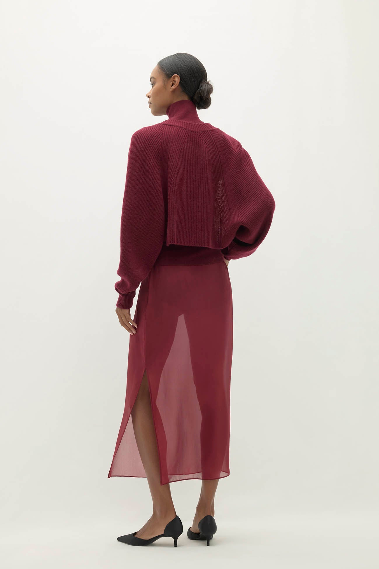 ANTOINETTE RIBBED CASHMERE SHRUG