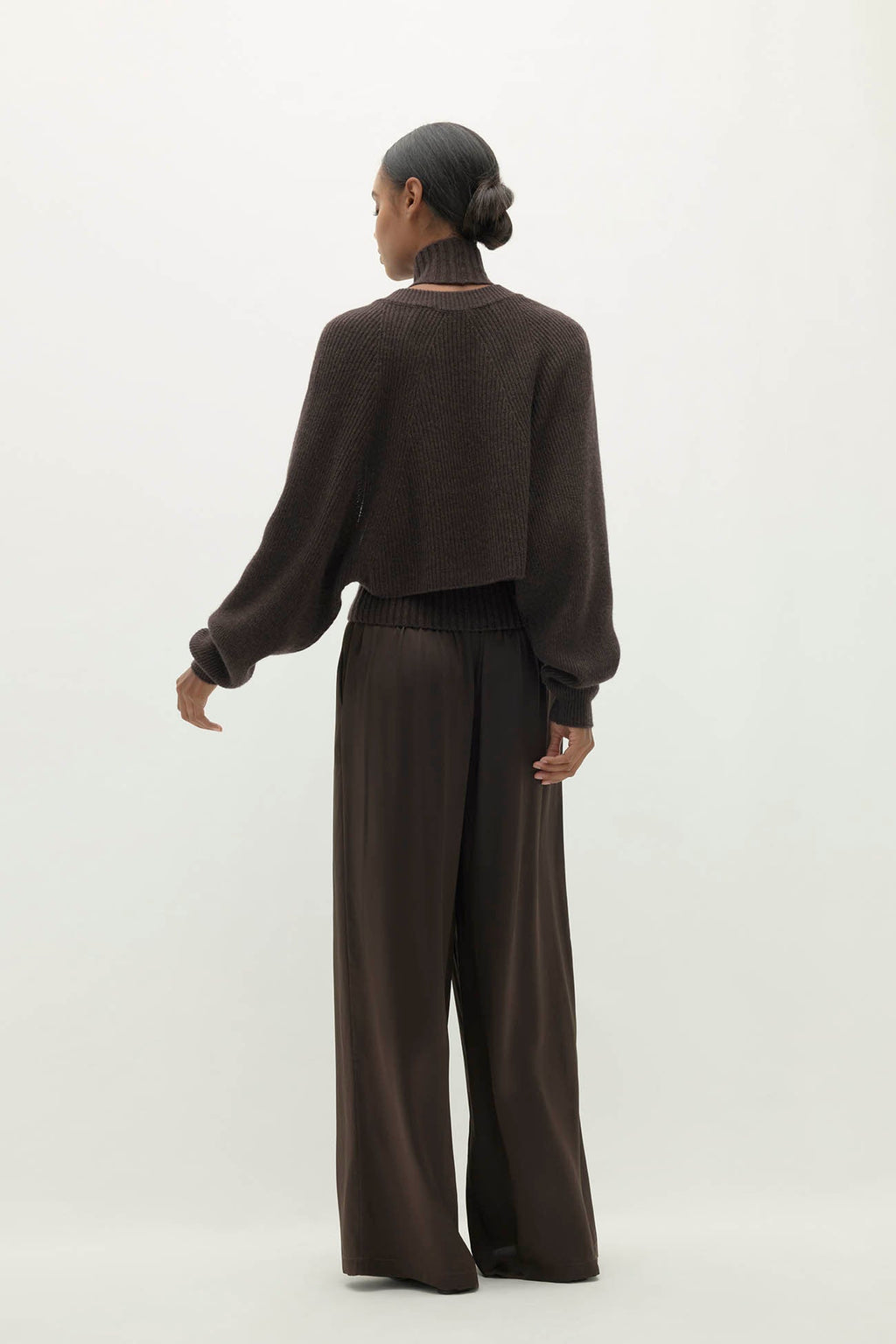 ANTOINETTE RIBBED CASHMERE SHRUG