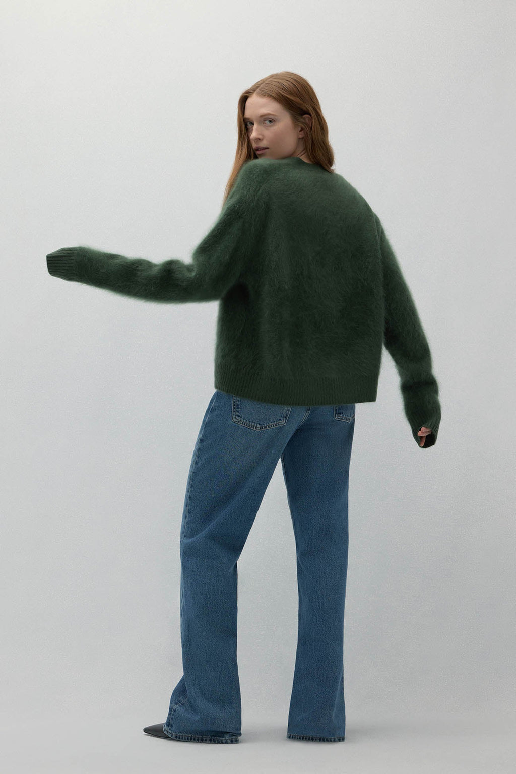 MICHAELA BRUSHED CASHMERE CARDIGAN