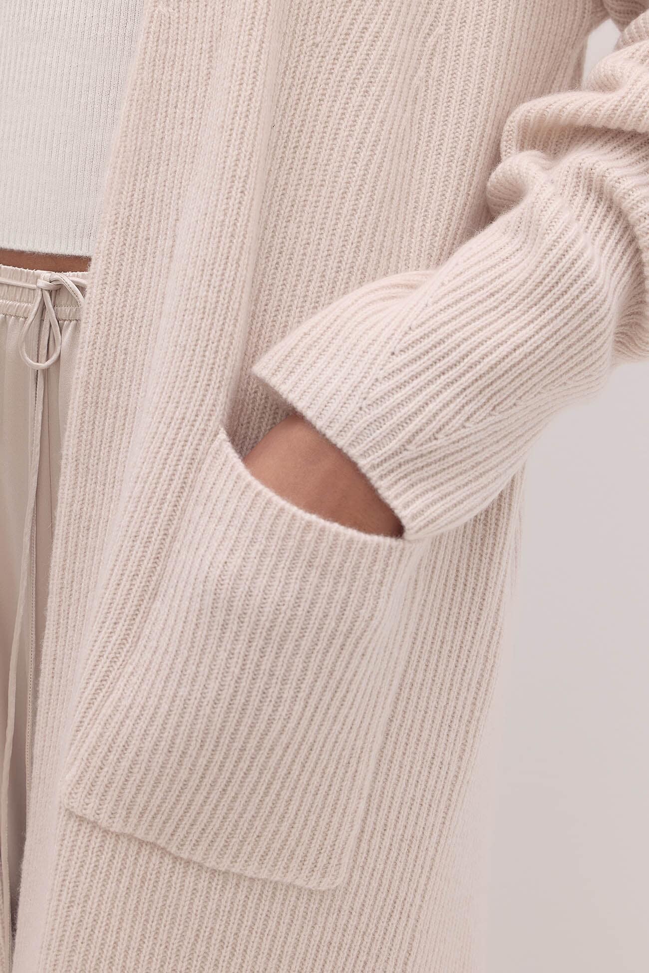 ALISE LONGLINE CASHMERE CARDIGAN