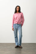 JAYLA BUTTON-UP CASHMERE CARDIGAN