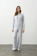 BIANKA COTTON CASHMERE CREWNECK PULLOVER
