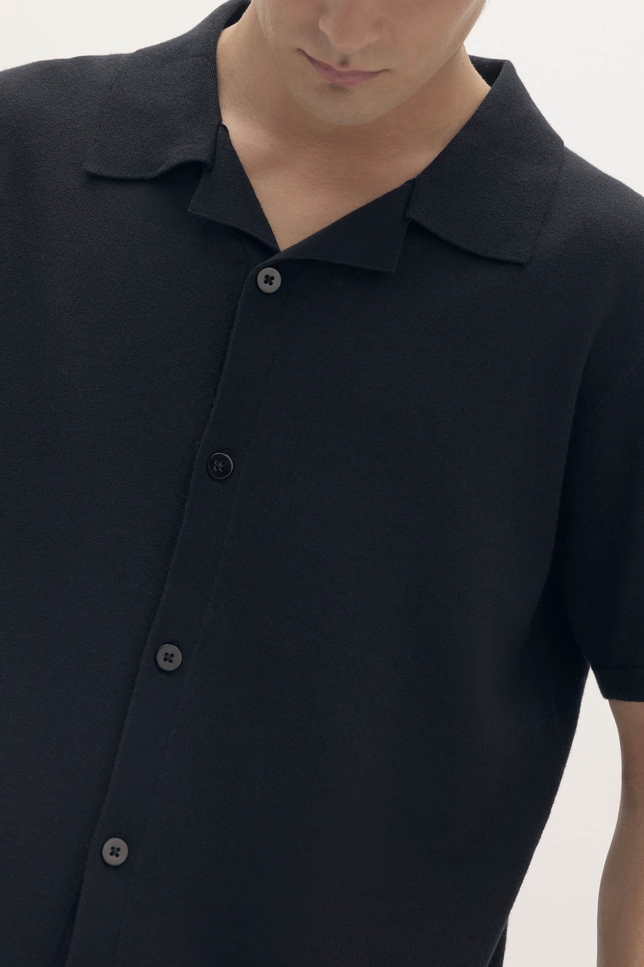 MATTEO COTTON CASHMERE BUTTON-UP SHIRT