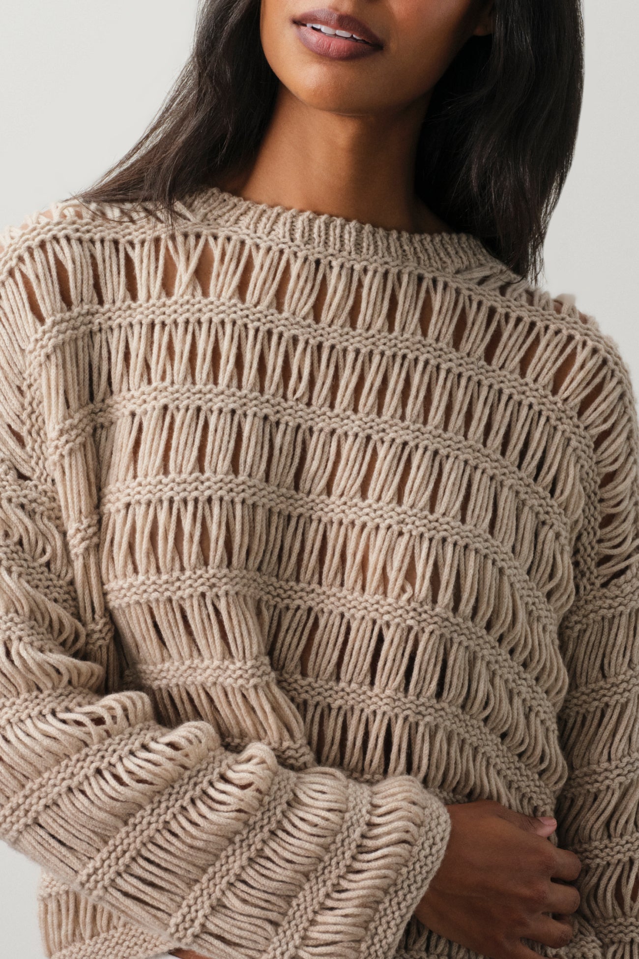 DAISY HAND-KNIT CREWNECK