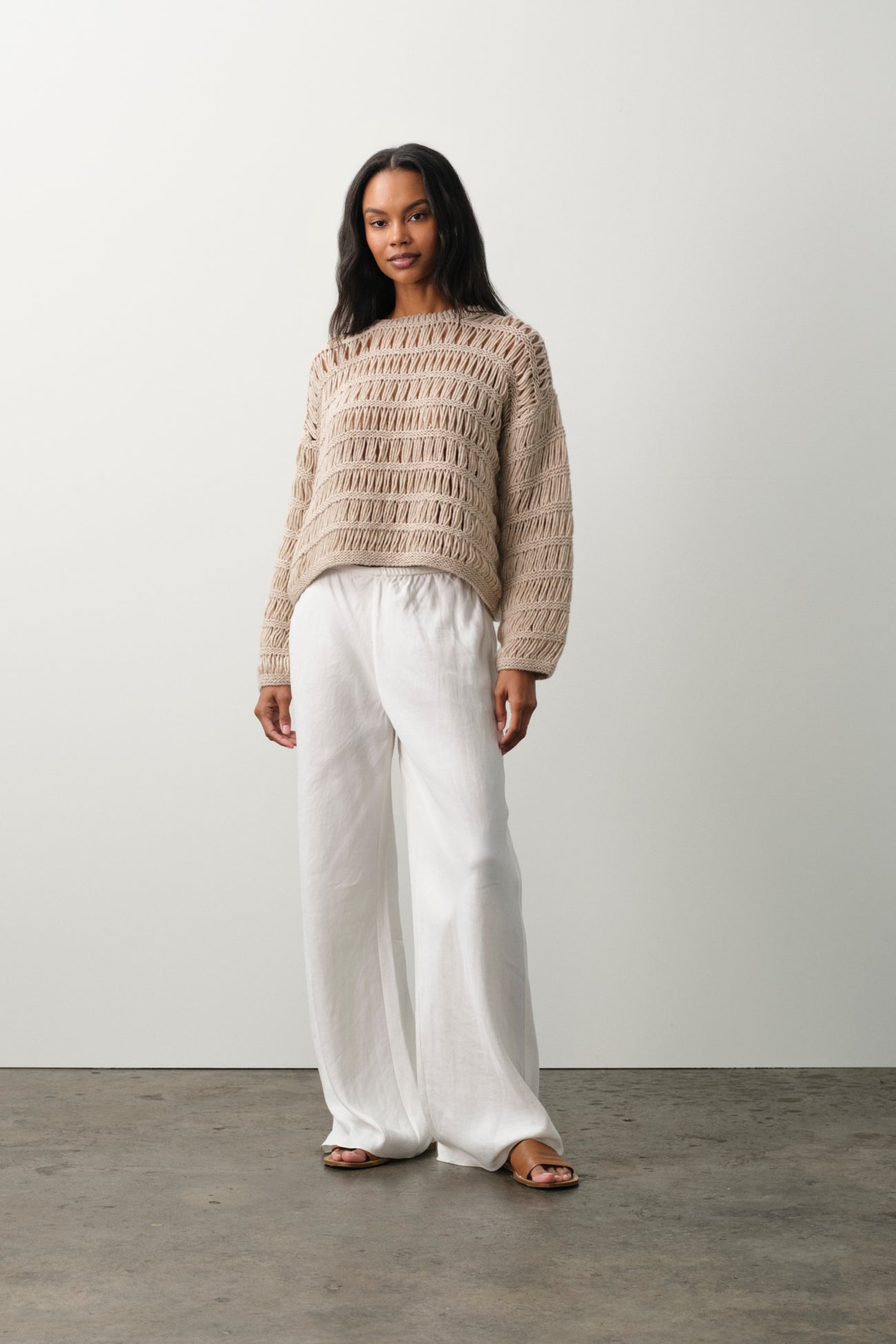 DAISY HAND-KNIT CREWNECK
