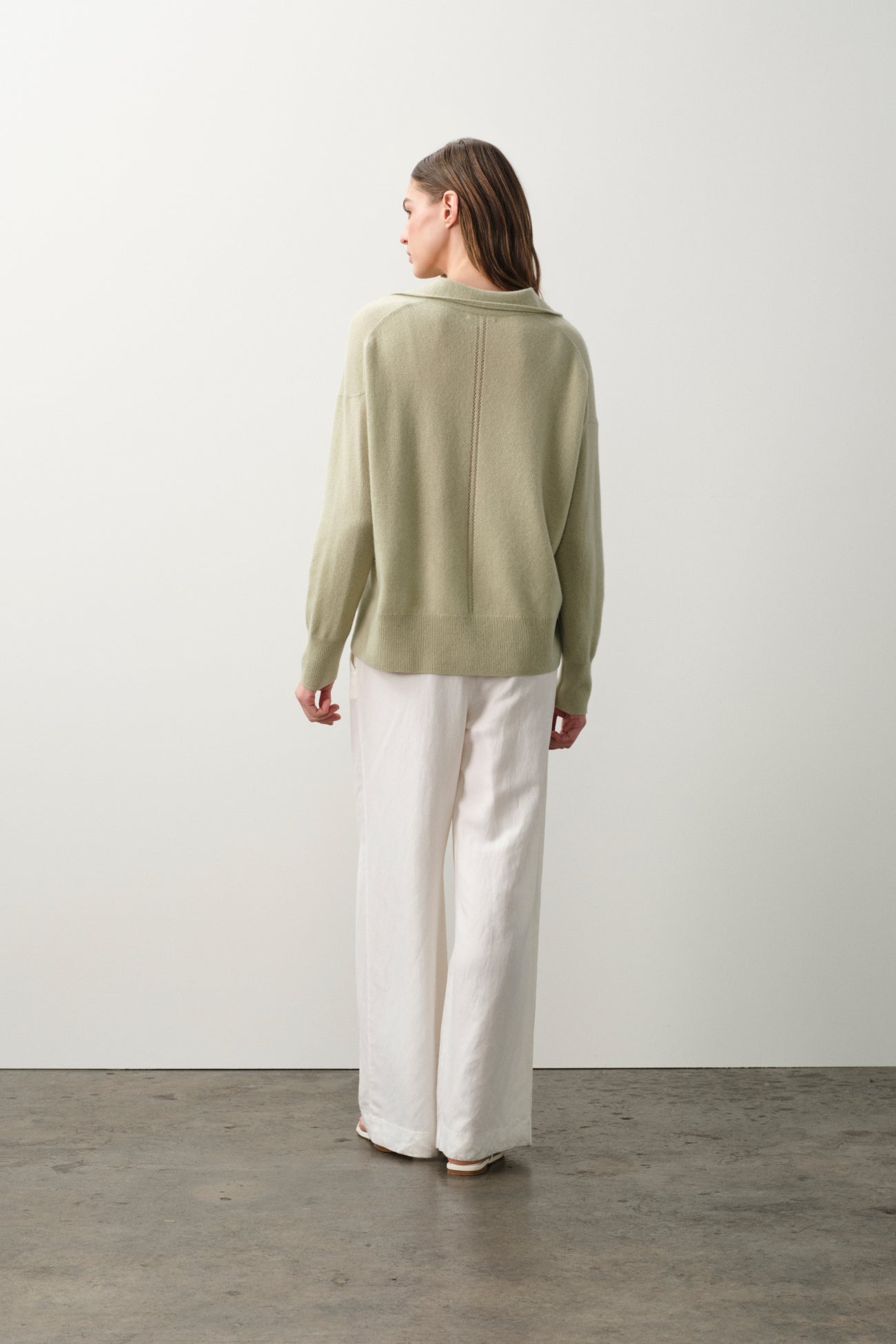 IMOGEN FEATHERWEIGHT CASHMERE POLO