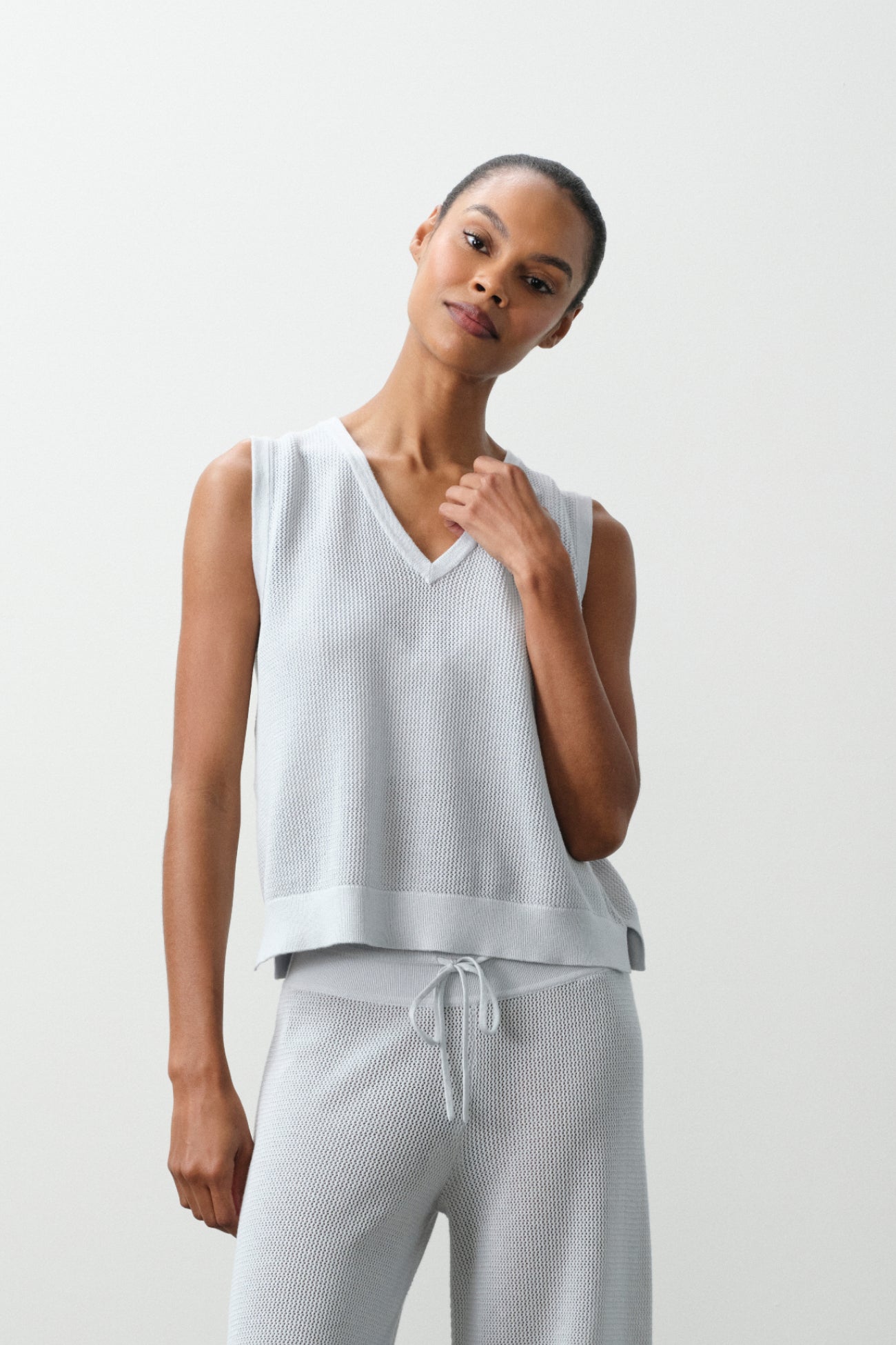LYRA COTTON CASHMERE VEST