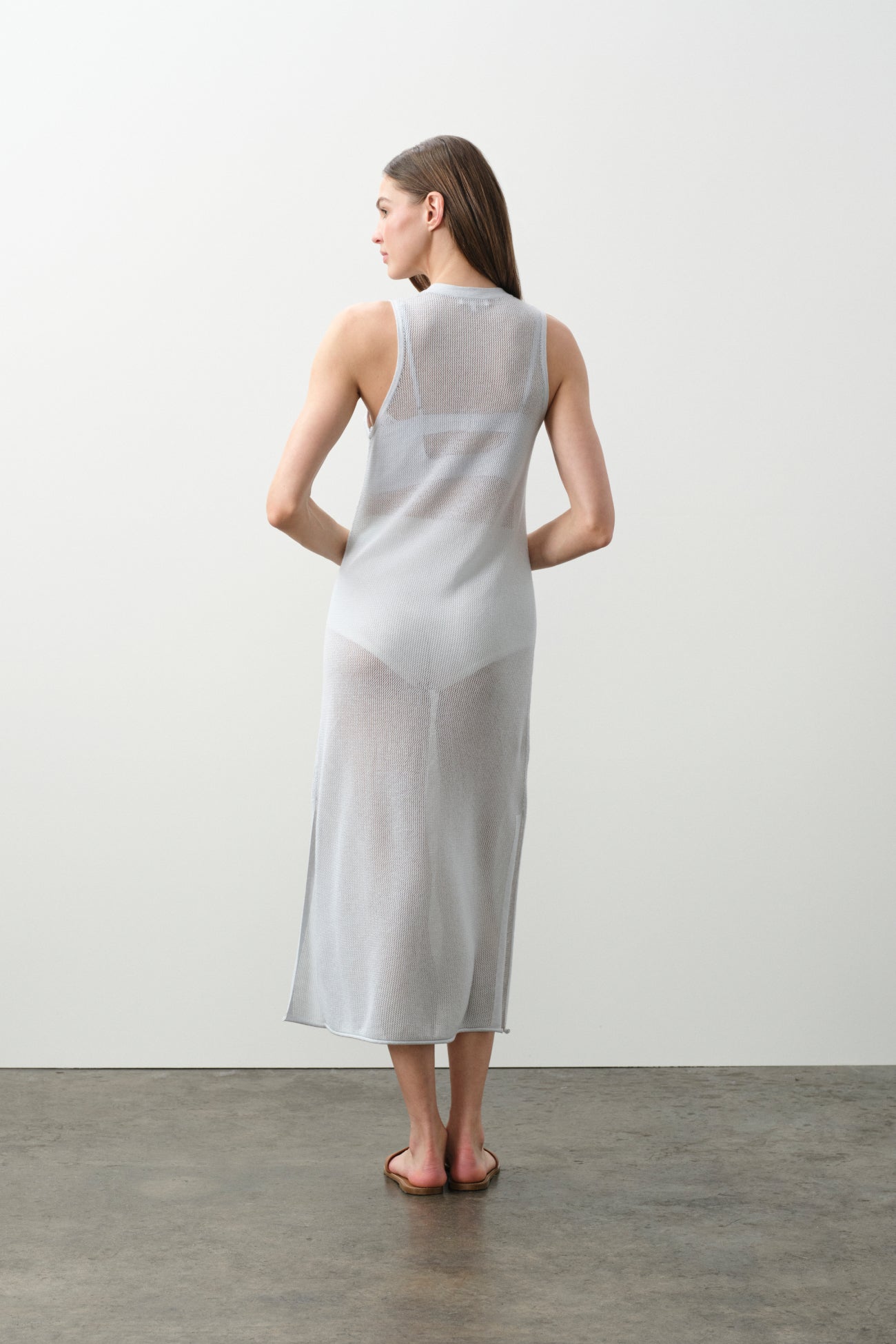THEA COTTON CASHMERE MIDI DRESS