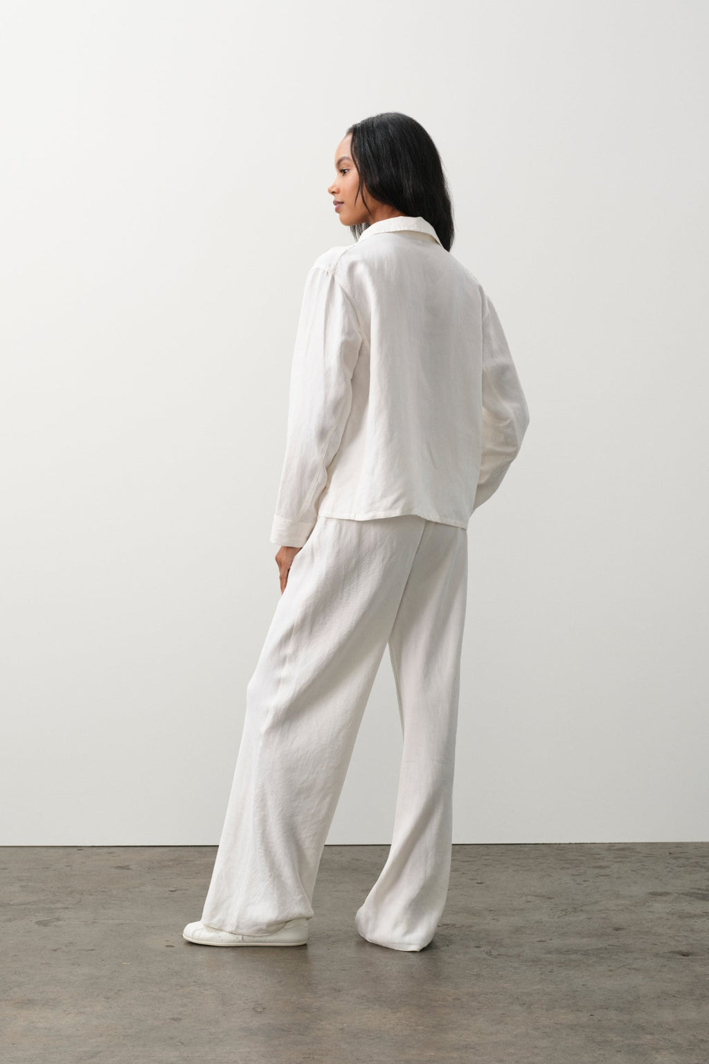 ANTONIA SILK LINEN CHORE COAT
